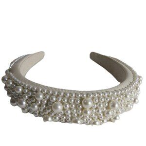 PEARLS AND MORE PEARLS HEAD BAND HAIR BAND NEW